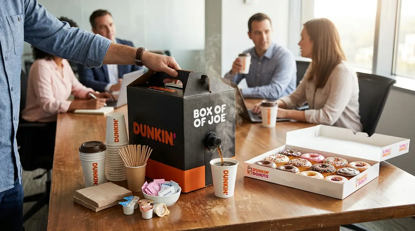 Box of Joe at Dunkin Donuts